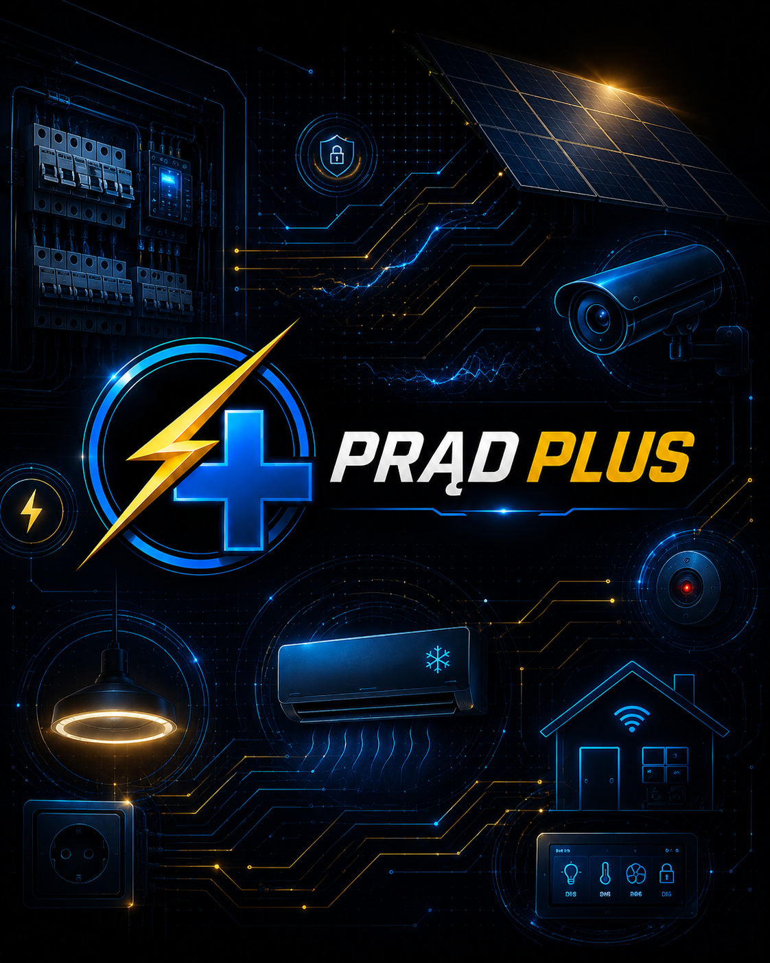 Prąd Plus — grafika techniczna